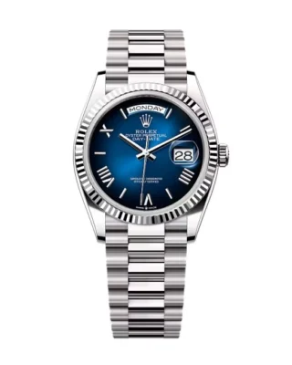 Superclone Rolex Day-Date Blue Ombré Dial 128239-0063 36 mm