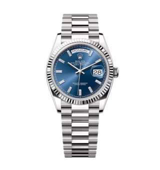 Superclone Rolex Day-Date Bright Blue Diamond Dial 128239-0069 36 mm
