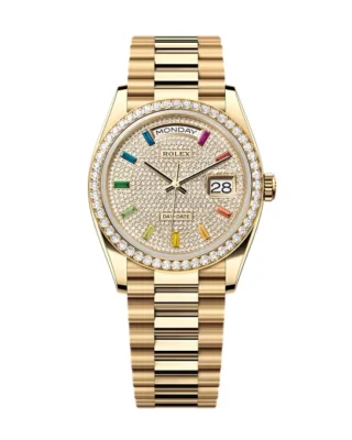 Superclone Rolex Day-Date Diamond-Paved Dial 128348rbr-0030 36 mm