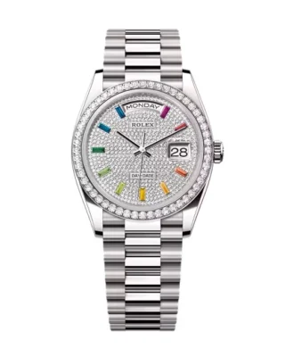 Superclone Rolex Day-Date Diamond-Paved Dial 128349rbr-0006 36 mm