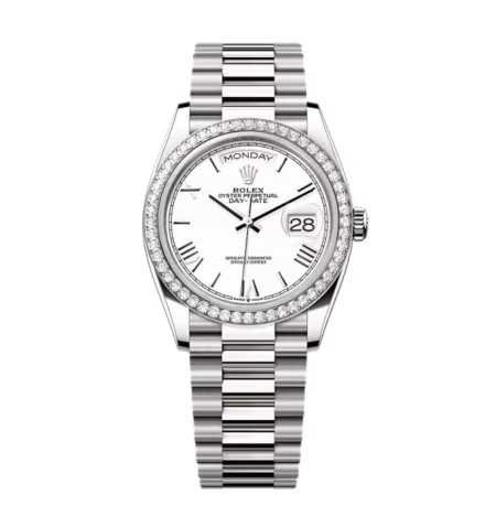 Superclone Rolex Day-Date White Dial 128349rbr-0043 36 mm
