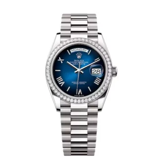 Superclone Rolex Day-Date Blue Ombré Dial 128349rbr-0047 36 mm