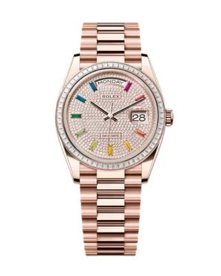 Superclone Rolex Day-Date Diamond-Paved Dial 128395tbr-0008 36 mm