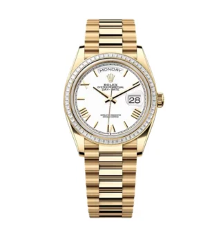 Superclone Rolex Day-Date White Dial 128398tbr-0026 36 mm