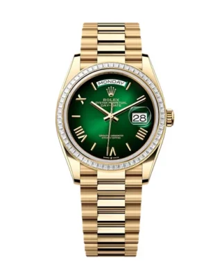 Superclone Rolex Day-Date Green Ombré Dial 128398tbr-0028 36 mm