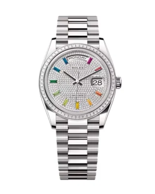 Superclone Rolex Day-Date Diamond-Paved Dial 128399tbr-0005 36 mm