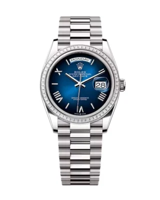 Superclone Rolex Day-Date Blue Ombré Dial 128399tbr-0021 36 mm