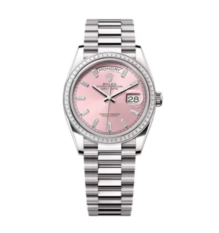 Superclone Rolex Day-Date Pink Diamond Dial 128399tbr-0029 36 mm