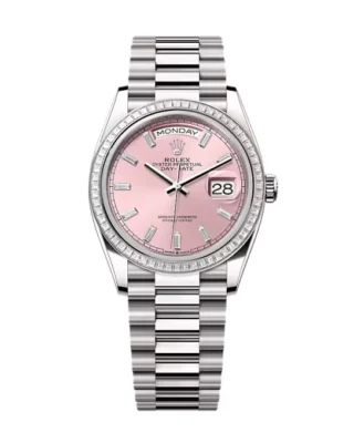 Superclone Rolex Day-Date Pink Diamond Dial 128399tbr-0029 36 mm