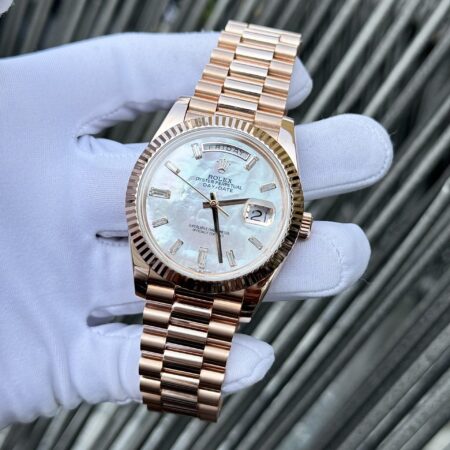 Superclone Rolex Day-Date White Mother-of-Pearl Diamond Dial 128235-0078 36 mm - Image 17