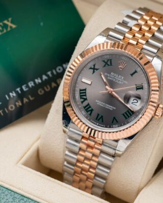 Alternative view of Superclone Rolex Datejust Slate Roman Dial 126331-0016 41 mm