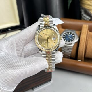Alternative view of Superclone Rolex Datejust Champagne Dial 126333-0010 41 mm