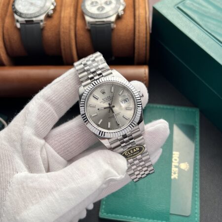 Superclone Rolex Datejust Silver Dial 126334-0004 41 mm - Image 4