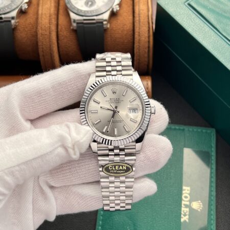 Superclone Rolex Datejust Silver Dial 126334-0004 41 mm - Image 2