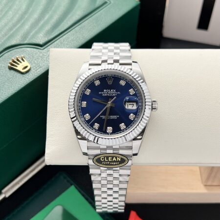 Superclone Rolex Datejust Bright Blue Diamond Dial 126334-0015 41 mm - Image 3