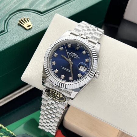 Superclone Rolex Datejust Bright Blue Diamond Dial 126334-0015 41 mm - Image 4
