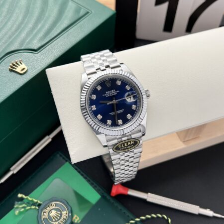 Superclone Rolex Datejust Bright Blue Diamond Dial 126334-0015 41 mm - Image 5