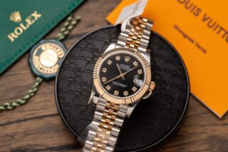 Alternative view of Superclone Rolex Datejust Black Diamond Dial 126231-0019 36 mm