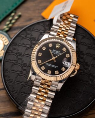 Alternative view of Superclone Rolex Datejust Black Diamond Dial 126231-0019 36 mm