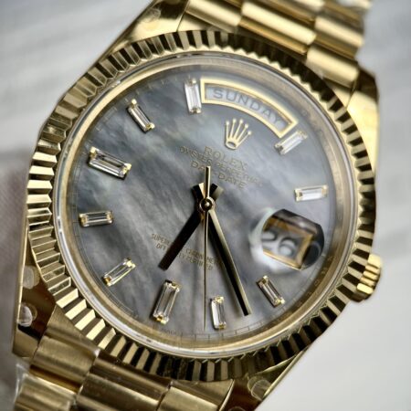 Superclone Rolex Day-Date White Mother-of-Pearl Diamond Dial 128238-0123 36 mm - Image 4