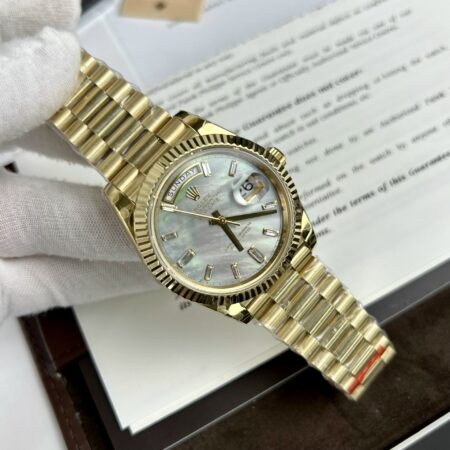 Superclone Rolex Day-Date White Mother-of-Pearl Diamond Dial 128238-0123 36 mm - Image 2