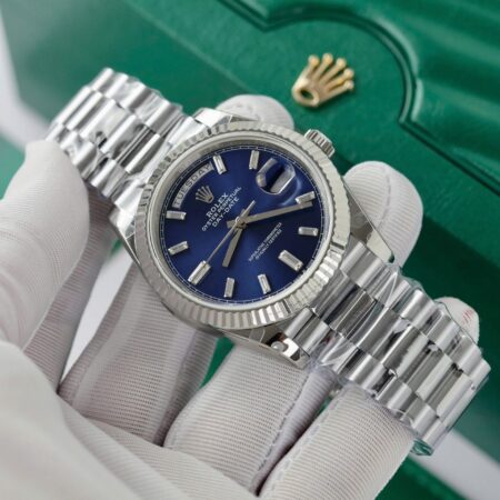 Superclone Rolex Day-Date Bright Blue Diamond Dial 128239-0069 36 mm - Image 4