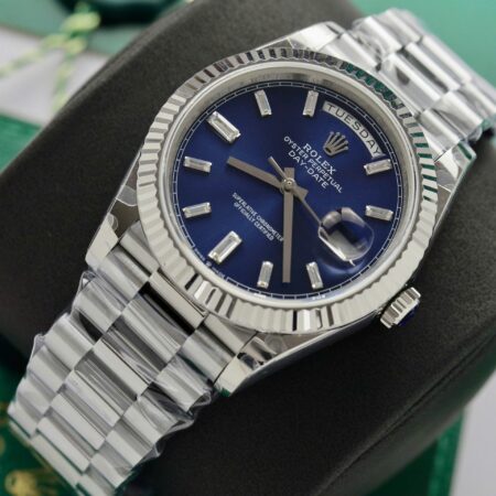 Superclone Rolex Day-Date Bright Blue Diamond Dial 128239-0069 36 mm - Image 5