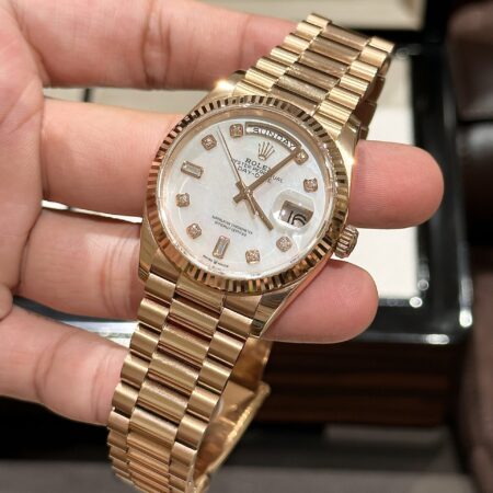 Superclone Rolex Day-Date White Mother-of-Pearl Diamond Dial 128238-0011 36 mm - Image 3