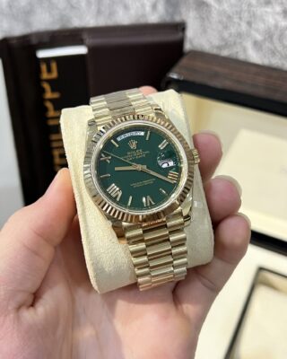 Alternative view of Superclone Rolex Day-Date Green Dial 228238-0061 40 mm