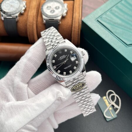 Superclone Rolex Datejust Black Diamond Dial 126334-0012 41 mm - Image 4