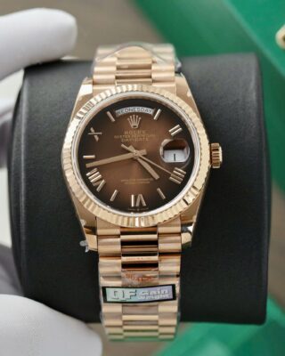 Alternative view of Superclone Rolex Day-Date Brown Ombré Dial 128235-0075 36 mm