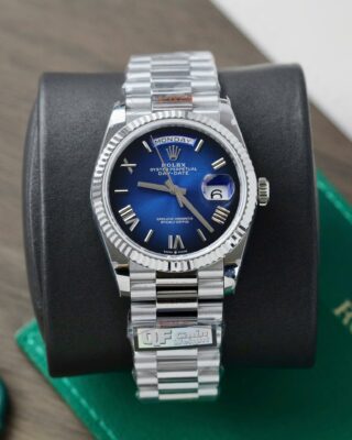 Alternative view of Superclone Rolex Day-Date Blue Ombré Dial 128239-0063 36 mm