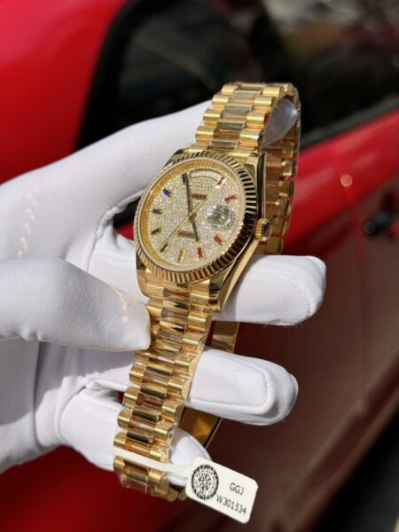 Superclone Rolex Day-Date Diamond-Paved Dial 128238-0051 36 mm - Image 4