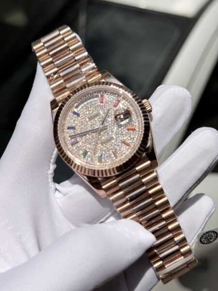 Superclone Rolex Day-Date Diamond-Paved Dial 128235-0039 36 mm - Image 3