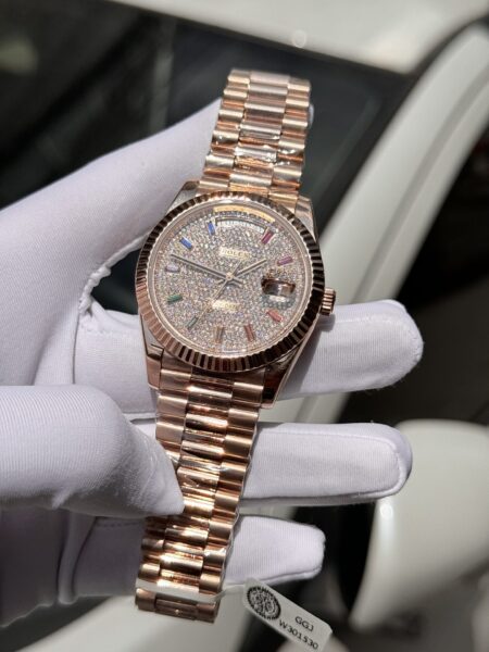 Superclone Rolex Day-Date Diamond-Paved Dial 128235-0039 36 mm - Image 4