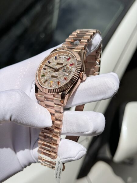 Superclone Rolex Day-Date Diamond-Paved Dial 128235-0039 36 mm - Image 5
