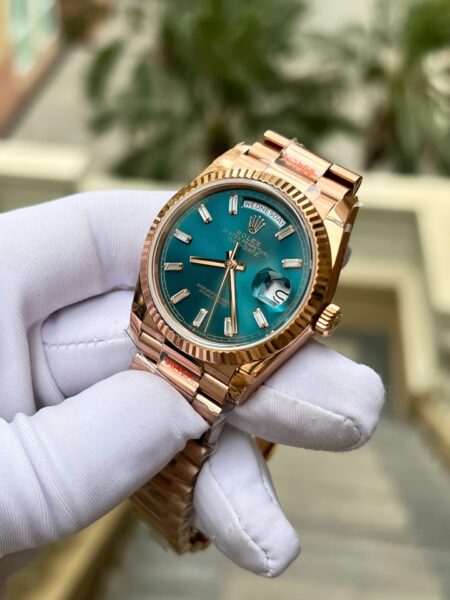 Superclone Rolex Day-Date Blue-Green Diamond Dial 128235-0085 36 mm - Image 5