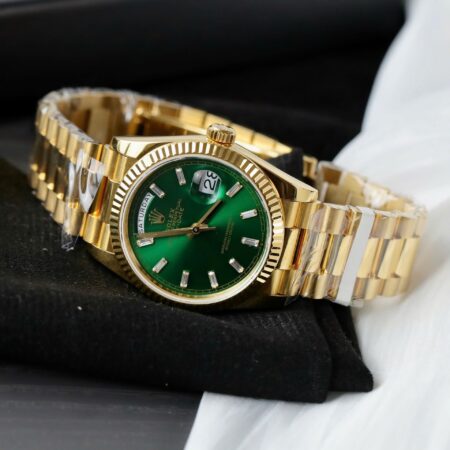 Superclone Rolex Day-Date Bright Green Diamond Dial 128238-0130 36 mm - Image 4