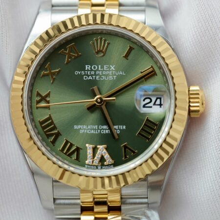 Superclone Rolex Datejust Olive Green Roman Diamond Dial 126233-0025 36 mm - Image 6