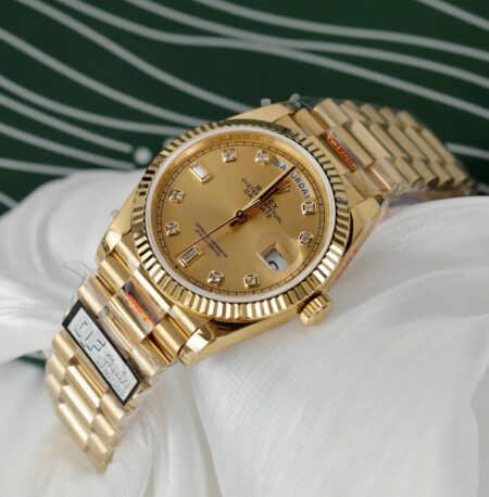 Superclone Rolex Day-Date Champagne Diamond Dial 128238-0008 36 mm - Image 4