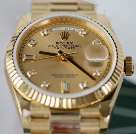 Superclone Rolex Day-Date Champagne Diamond Dial 128238-0008 36 mm - Image 5