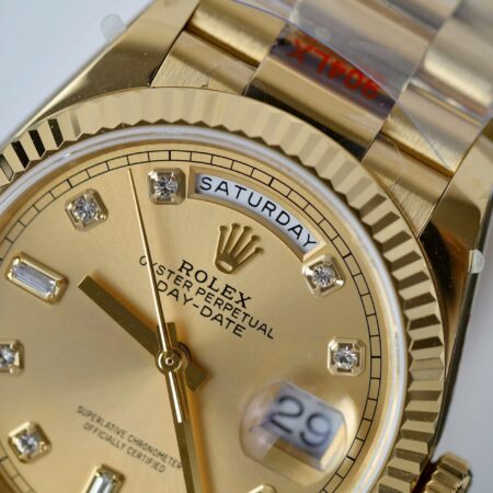 Superclone Rolex Day-Date Champagne Diamond Dial 128238-0008 36 mm - Image 6