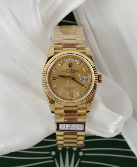 Superclone Rolex Day-Date Champagne Diamond Dial 128238-0008 36 mm - Image 2
