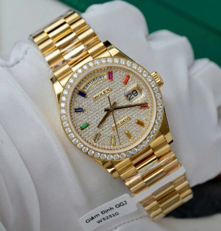Superclone Rolex Day-Date Diamond-Paved Dial 128348rbr-0030 36 mm - Image 4