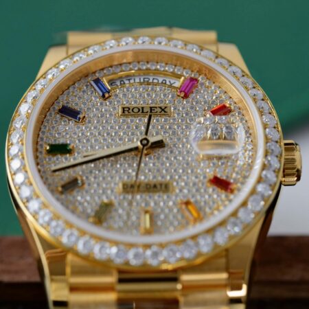 Superclone Rolex Day-Date Diamond-Paved Dial 128348rbr-0030 36 mm - Image 5