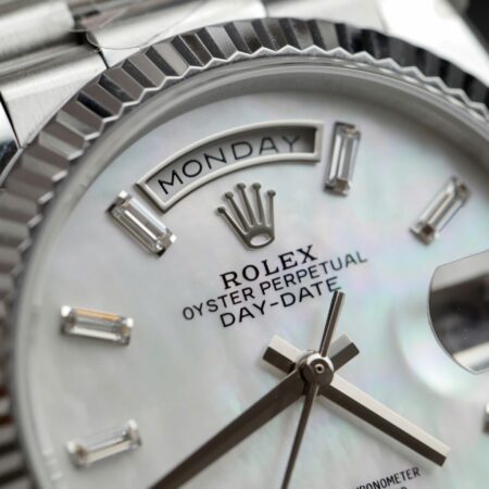 Superclone Rolex Day-Date White Mother-of-Pearl Diamond Dial 128236-0021 36 mm - Image 6