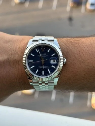 Superclone Rolex Datejust Blue Dial 126334 Jubilee 41 mm photo review