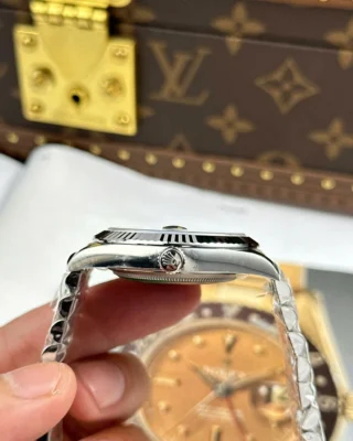 Replica Rolex Datejust Slate Dial Fluted Bezel Jubilee Bracelet