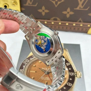 Replica Rolex Datejust Slate Dial Fluted Bezel Jubilee Bracelet