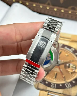 Replica Rolex Datejust Slate Dial Fluted Bezel Jubilee Bracelet